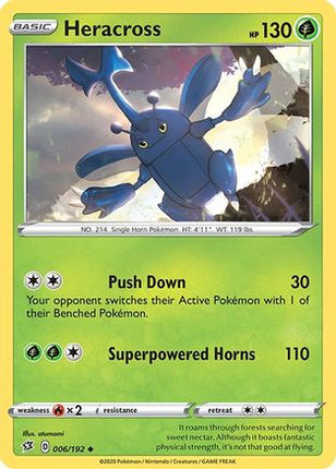 Heracross 006/192  SWSH02 Rebel Clash - Uncommon