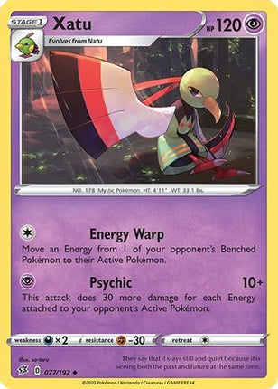 Xatu 077/192  SWSH02 Rebel Clash - Uncommon