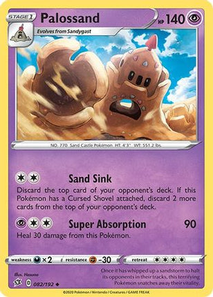 Palossand 082/192  SWSH02 Rebel Clash - Uncommon