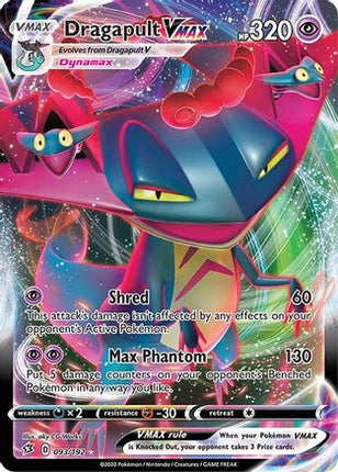 Dragapult VMAX 093/192  - Holofoil SWSH02 Rebel Clash - Ultra Rare