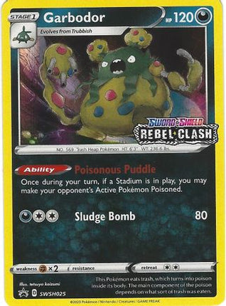 Garbodor - SWSH025 (Prerelease)/307  - Holofoil SWSH Sword & Shield Promo Cards - Promo