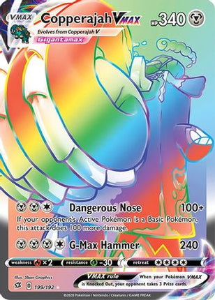 Copperajah VMAX (Secret) 199/192  - Holofoil SWSH02 Rebel Clash - Secret Rare