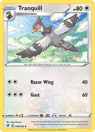 Tranquill 144/192  SWSH02 Rebel Clash - Uncommon