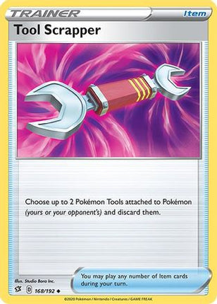 Tool Scrapper 168/192  - Reverse Holofoil SWSH02 Rebel Clash - Uncommon