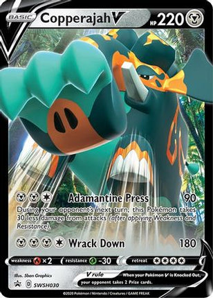 Copperajah V SWSH030/307  - Holofoil SWSH Sword & Shield Promo Cards - Promo