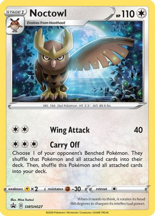 Noctowl - SWSH027/307  - Holofoil SWSH Sword & Shield Promo Cards - Promo