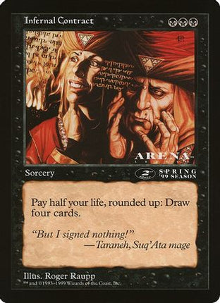 Infernal Contract (2nd Place) (Arena League) (OVER-) - Oversize Cards