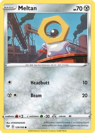 Meltan 129/189  SWSH03 Darkness Ablaze - Common