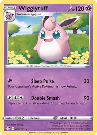 Wigglytuff 068/189  SWSH03 Darkness Ablaze - Rare