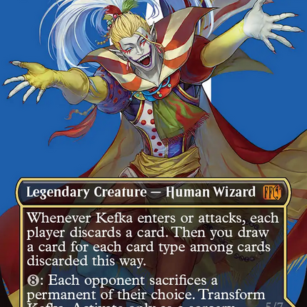 Kefka, Court Mage // Kefka, Ruler of Ruin (FIN-543) - FINAL FANTASY (Borderless) Foil