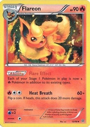 Flareon 013/98  - Holofoil Miscellaneous Cards & Products - Promo