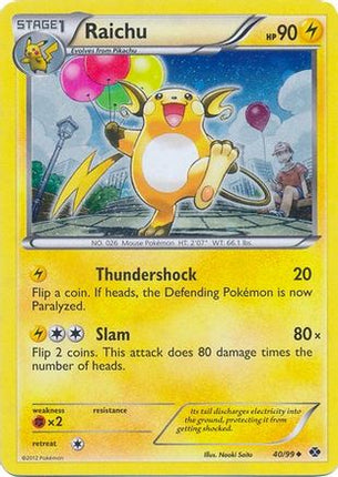 Raichu 040/99  - Holofoil Blister Exclusives - Promo