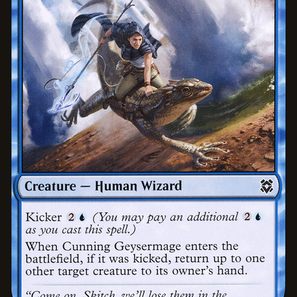 Cunning Geysermage (ZNR-055) - Zendikar Rising Foil