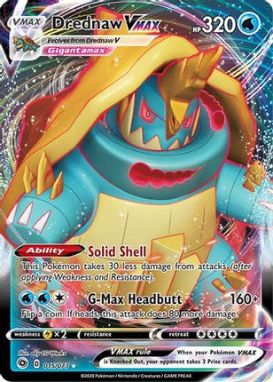 Drednaw VMAX 015/73  - Holofoil Champions Path - Ultra Rare