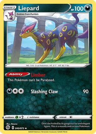 Liepard 040/73  - Reverse Holofoil Champions Path - Uncommon