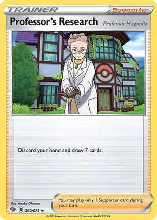 Professor's Research [Professor Magnolia] 062/73  - Holofoil Champions Path - Holo Rare