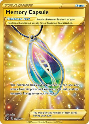 Memory Capsule (Secret) 202/185  - Holofoil SWSH04 Vivid Voltage - Secret Rare