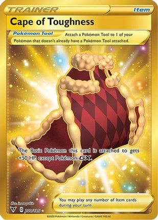 Cape of Toughness (Secret) 200/185  - Holofoil SWSH04 Vivid Voltage - Secret Rare