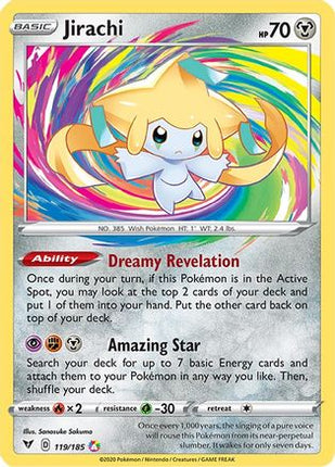 Jirachi 119  - Holofoil SWSH04 Vivid Voltage - Amazing Rare