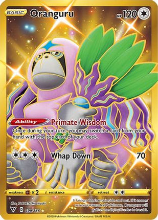 Oranguru (Secret) 199/185  - Holofoil SWSH04 Vivid Voltage - Secret Rare
