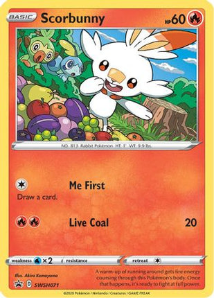 Scorbunny SWSH071/307  - Holofoil SWSH Sword & Shield Promo Cards - Promo
