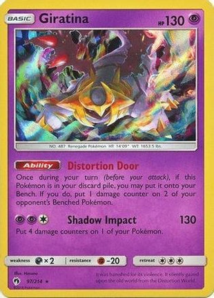 Giratina 097/214  - Holofoil Blister Exclusives - Promo