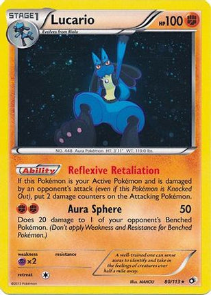 Lucario 080/113  - Holofoil Miscellaneous Cards & Products - Promo
