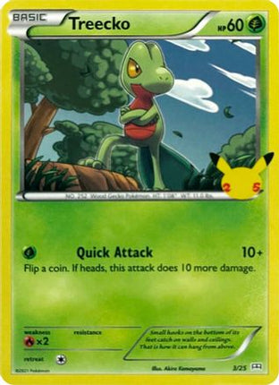 Treecko 003/025  McDonalds 25th Anniversary Promos - Promo