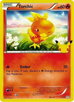Torchic 011/025  McDonalds 25th Anniversary Promos - Promo