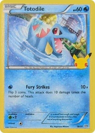 Totodile 018/025  McDonalds 25th Anniversary Promos - Promo