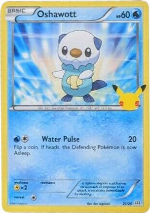 Oshawott 021/025  - Holofoil McDonalds 25th Anniversary Promos - Promo