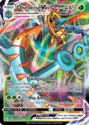 Dhelmise VMAX 010/072  - Holofoil Shining Fates - Ultra Rare