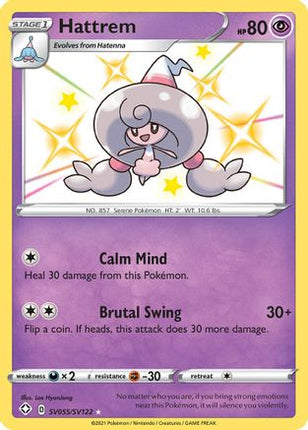 Hattrem SV055  - Holofoil Shining Fates Shiny Vault - Shiny Holo Rare