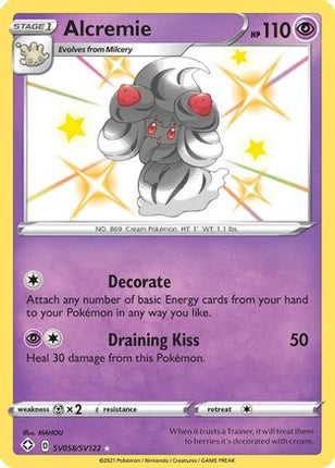 Alcremie SV058  - Holofoil Shining Fates Shiny Vault - Shiny Holo Rare