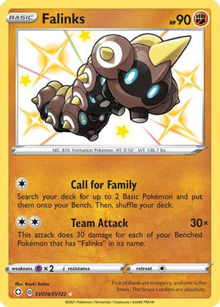 Falinks SV074  - Holofoil Shining Fates Shiny Vault - Shiny Holo Rare