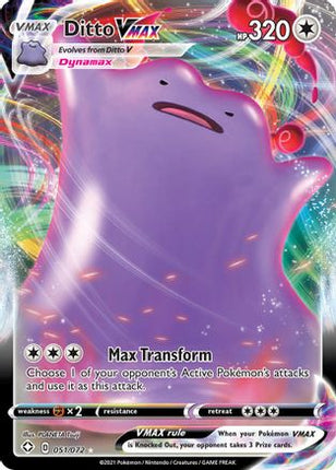 Ditto VMAX 051/072  - Holofoil Shining Fates - Ultra Rare