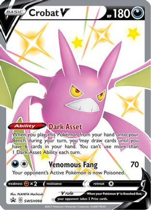 Crobat V SWSH098/307  - Holofoil SWSH Sword & Shield Promo Cards - Promo