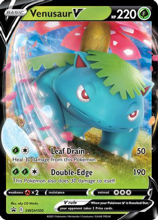 Venusaur V SWSH100/307  - Holofoil SWSH Sword & Shield Promo Cards - Promo