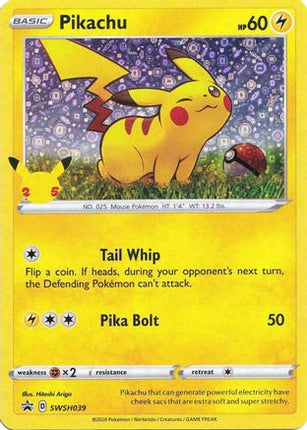 Pikachu SWSH039  - Holofoil Miscellaneous Cards & Products - Promo