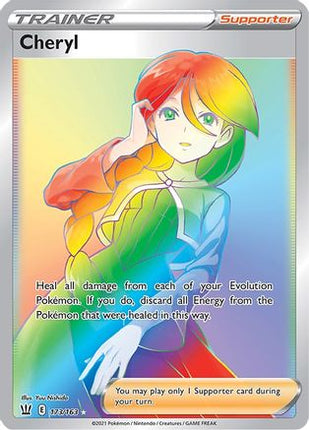 Cheryl (Secret) 173/163  - Holofoil SWSH05 Battle Styles - Secret Rare