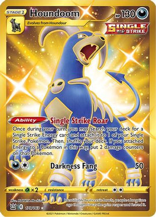 Houndoom (Secret) 179/163  - Holofoil SWSH05 Battle Styles - Secret Rare