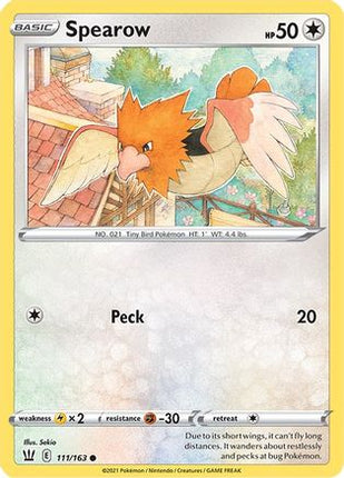 Spearow 111/163  SWSH05 Battle Styles - Common