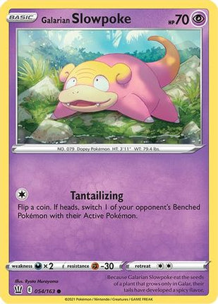 Galarian Slowpoke 054/163  SWSH05 Battle Styles - Common