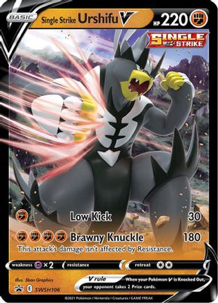 Single Strike Urshifu V SWSH106/307  - Holofoil SWSH Sword & Shield Promo Cards - Promo
