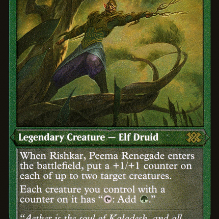 Rishkar, Peema Renegade (Foil Etched) (2X2-465) - Double Masters 2022 Foil