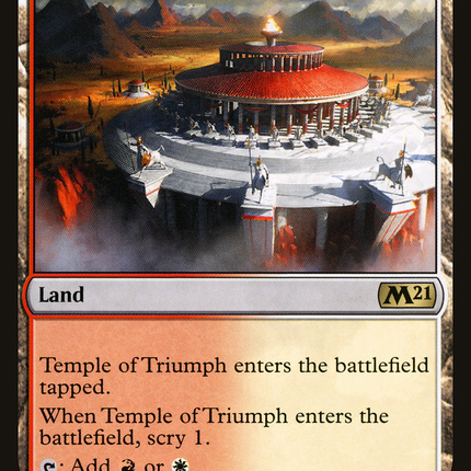 Temple of Triumph (M21-256) - Core Set 2021 Foil