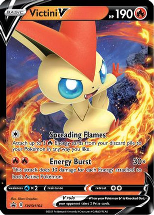 Victini V SWSH104/307  - Holofoil SWSH Sword & Shield Promo Cards - Promo