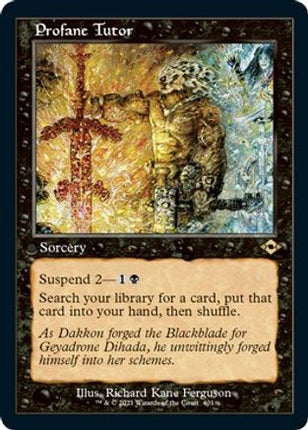 Profane Tutor (Retro Frame) (Foil Etched) (MH2-401) - Modern Horizons 2 Foil