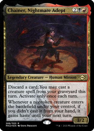 Chainer, Nightmare Adept (Foil Etched) (MH2-289) - Modern Horizons 2 Foil