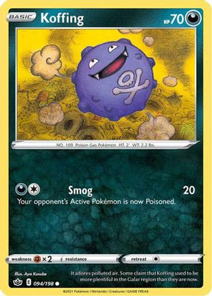 Koffing 094/198  SWSH06 Chilling Reign - Common